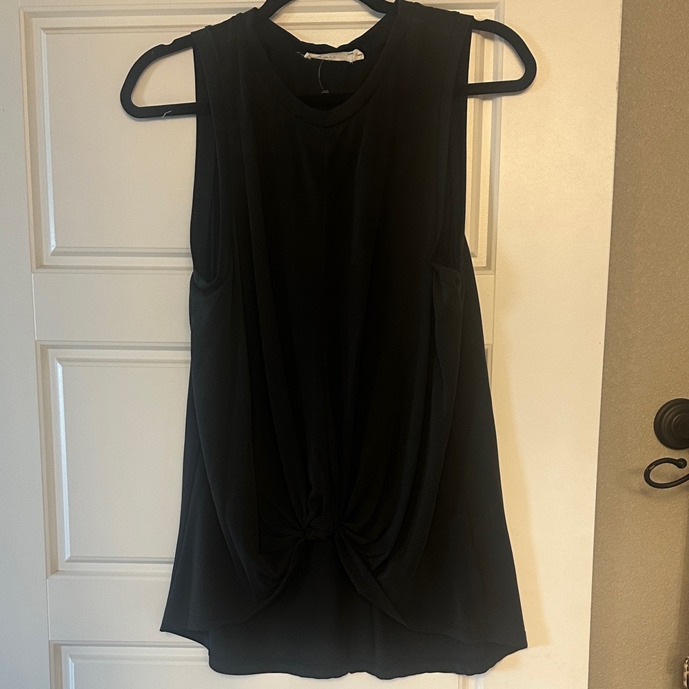 Lush Black Sleeveless Blouse